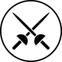 Fencing Vector Icon Style