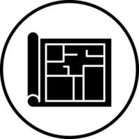 Floor Plan Vector Icon Style