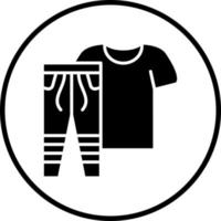 Exercise Clothes Vector Icon Style