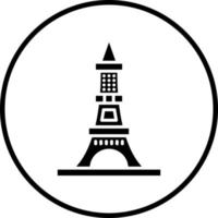 eiffel torre vector icono estilo