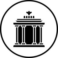 Brandenburg Gate Vector Icon Style