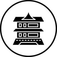 Matsumoto Castle Vector Icon Style