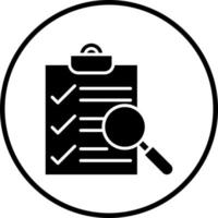 Survey Search Vector Icon Style