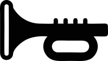 trumpet instrument icon symbol design vector image. Illustration of musical trumpet horn vector design image. EPS 10