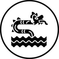 Sea Monster Vector Icon Style