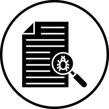 Error Report Vector Icon Style