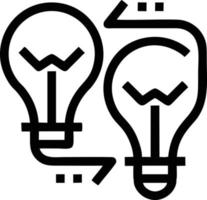 Idea solution icon symbol vector image. Illustration of the creative innovation concept design. EPS 10