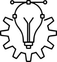 Idea solution icon symbol vector image. Illustration of the creative innovation concept design. EPS 10