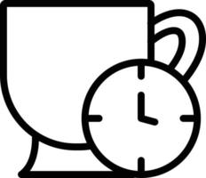 té hora vector icono estilo