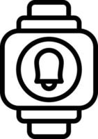 Smartwatch Alarm Vector Icon Style