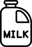 Milk Bottle Vector Icon Style