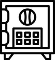 Safe Box Vector Icon Style