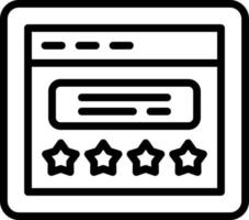 Website Rating Vector Icon Style