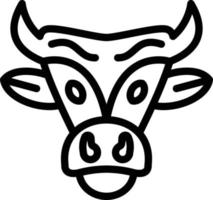 Bull Skull Vector Icon Style