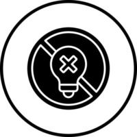 Incandescent Light Bulb Vector Icon Style