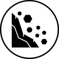 Landslide Vector Icon Style