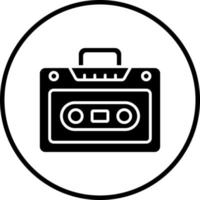 Cassette Player Vector Icon Style