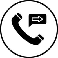 Call Forwarding Vector Icon Style