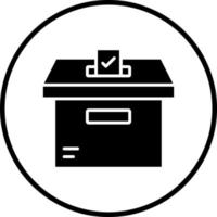 Ballot Box Vector Icon Style