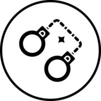 Handcuffs Vector Icon Style
