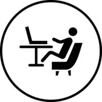 Relax Work Vector Icon Style