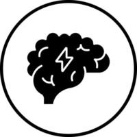 Brain Power Vector Icon Style