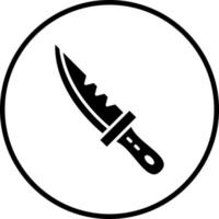 Diving Knife Vector Icon Style