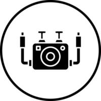 Underwater Camera Vector Icon Style