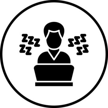 perezoso trabajo vector icono estilo