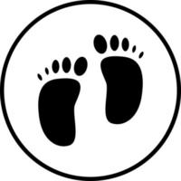 Footprint Vector Icon Style