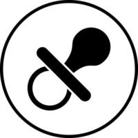 Pacifier Vector Icon Style