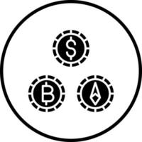 Cryptocurrency Vector Icon Style