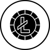 litecoin vector icono estilo