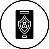 Mobile Security Vector Icon Style