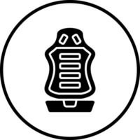 Racing Car Seat Vector Icon Style