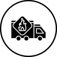 Flammable Vector Icon Style