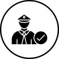 Corrections Officers Vector Icon Style