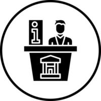 Info Desk Vector Icon Style