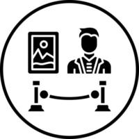 Exhibition Designer Man Vector Icon Style