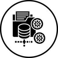 Data Processor Vector Icon Style