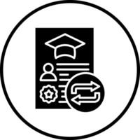 Course Transfer Vector Icon Style