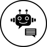 Robot Assistant Vector Icon Style