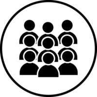 Large Group Vector Icon Style