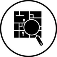 Search Map Vector Icon Style
