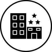 3 Star Hotel Vector Icon Style