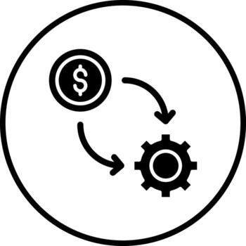 conversión Velocidad optimizar vector icono estilo