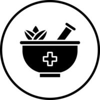 Herbal Treatment Vector Icon Style