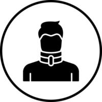 Broken Neck Vector Icon Style