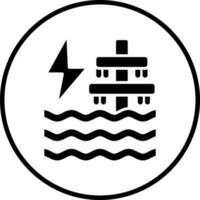 Ocean Energy Vector Icon Style