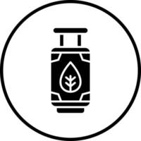 Biogas Cylinder Vector Icon Style